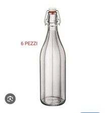 Bottiglia vetro costolata con