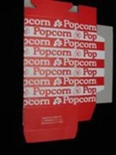 Scatola popcorn produzione