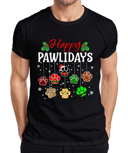 Maglietta happy pawlidays cani - maglietta,