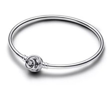 Pandora 593229C01-19 Bracciale Fibbia Argento Chiusura Cerchio Eterno Nuovo 
