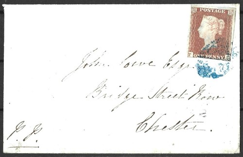 1849 one penny - qv,