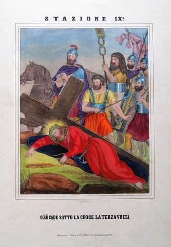 Via crucis stazione - via, ix