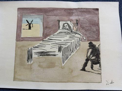 Salvador dalì disegno - disegno, e