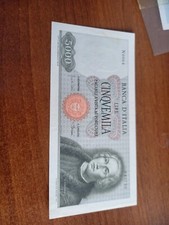 Banconota 5000 Lire Carli