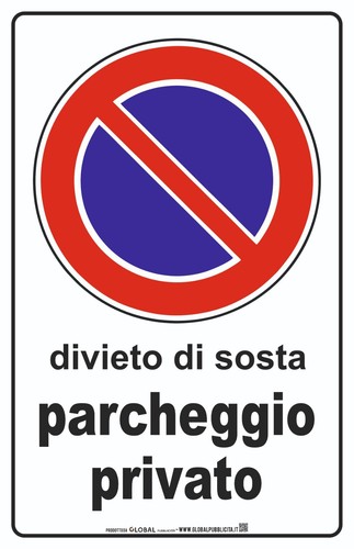 Cartello segnaletico divieto - cartello,