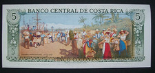 5 COLONES 1992 COSTA RICA
