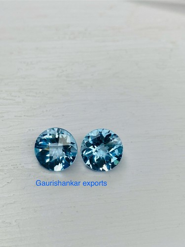 Topazio azzurro sfaccettato - azzurro,