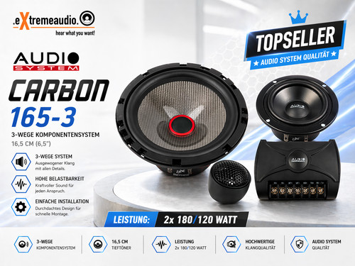 Sistema audio carbon 165 - audio, 165/3