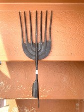 Fiocina Antica Cm 46 Perfetta N.7 Forgiata A Mano Da Collezione Privata