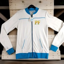 Felpa con zip intera logo Paul
