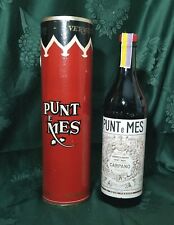 PUNT E MES CARPANO TUBO PUBBLICITARIO CON BOTTIGLIA INTEGRO CON TASSELLO ANNI 50