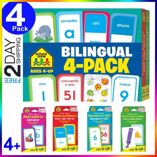 Flash card spagnolo - , inglese