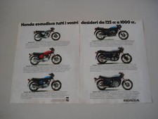 advertising Pubblicità 1978 HONDA CB 125/250/400/500/750 FOUR