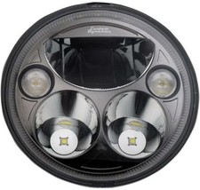 Fari TruBeam Custom Dynamics 7 Pollici - Riflettore Nero/Cromo CDTB-7-I-B