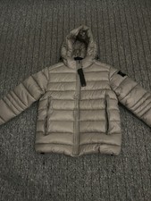 Piumino Stone Island grigio con cappuccio taglia M nuovo senza etichetta