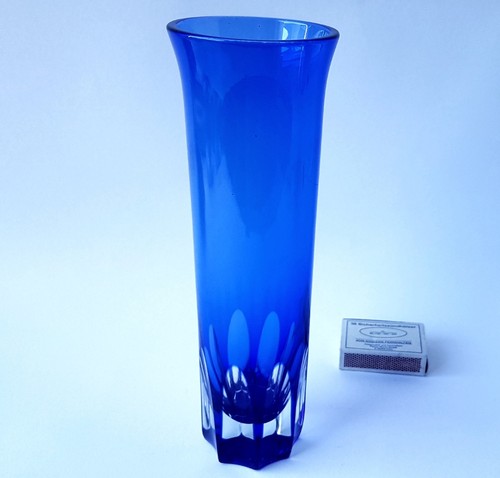 Vaso vetro blu cobalto - blu,