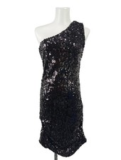 AX PARIS Abito monospalla Donna Abito Taglia IT 44 nero elegante