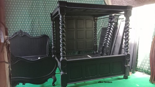 Letto tudor super king nero - letto,
