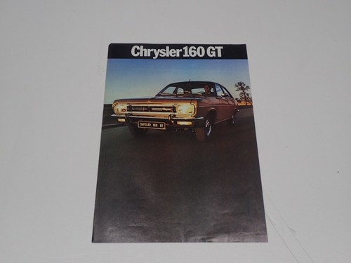 Chrysler 160 brochure - 160, gt