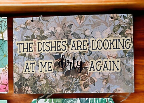 Insegna legno decoupage - insegna,