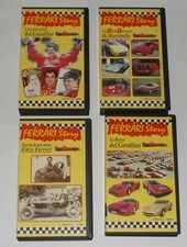 FERRARI STORY 4 VIDEOCASSETTE VHS RACCOLTA COMPLETA LOGOS TV FORMULA 1 - RARE