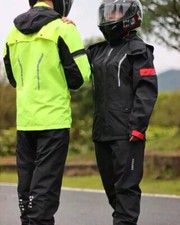 Tuta Anti pioggia Uomo Donna Riflettente Per Moto E Tutti Gli Sport All' Aperto