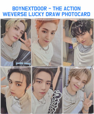 [BOYNEXTDOOR] L'AZIONE Weverse cartolina fotografica disegno fortunato