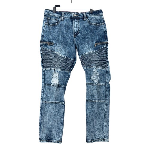 Jeans uomo moto biker - fire, &