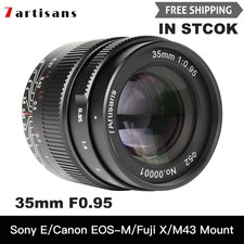 7artisans 35mm F0.95 APS-C Manual Focus Lens For Canon Nikon Sony Fuji M4/3 M43