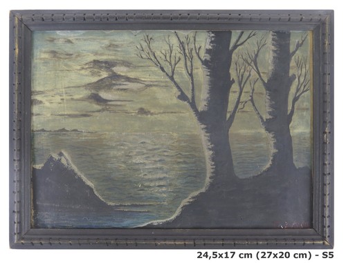Quadro antico paesaggio - quadro,