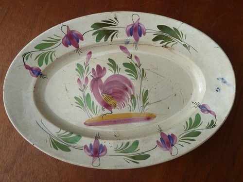 Antico grande piatto - piatto, con