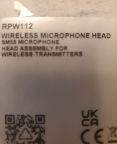 Shure sm58 rpw112 microfono - shure,
