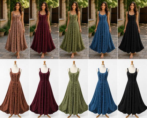 Maxi abito corsetto - , senza