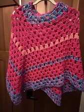 Poncho BLU e ROSA nuovo
