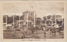 ANZIO - SPIAGGIA DI PONENTE - VILLINI (ROMA) 1922