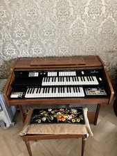 organo vintage farfisa anni 60/70 Doppia Tastiera Con Batteria Incorporata