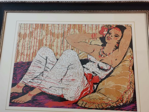 Salvatore fiume 70x50 odalisca - fiume,