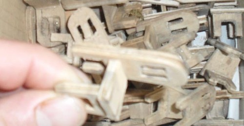 Miniature wooden crib chair - wooden,