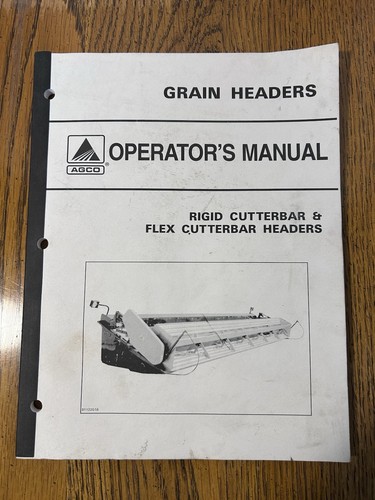 Agco grain headers manuale - agco,