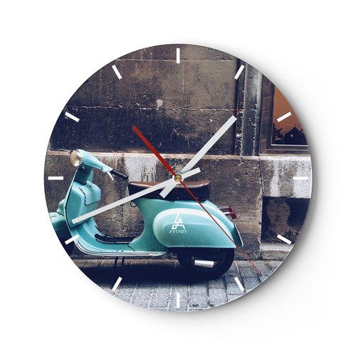 Orologio parete vetro - parete, in