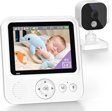Baby Monitor Video E Audio 2,8" 720P LCD IPS 2000Mah USB-C Baby Phone Con Zoom D