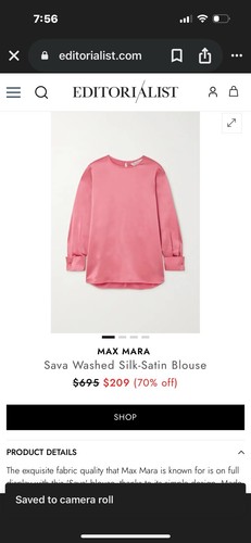 Top sava max mara 100 - max, seta