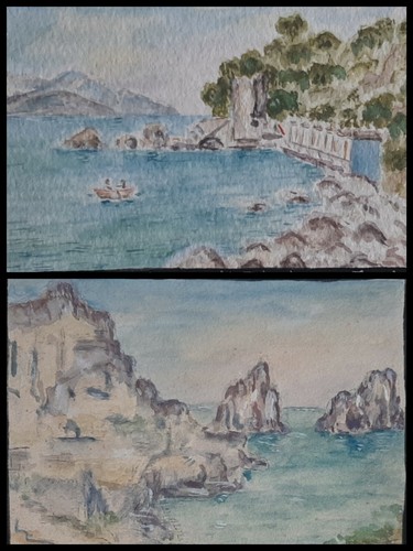 Napoli capri gouache - capri, 2