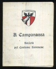 TESSERA: "A CAMPANASSA" SOCIETA' PEL COSTUME SAVONESE - 1964 SAVONA