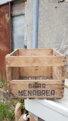 Cassa legno birra menabrea - cassa, in
