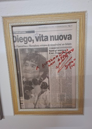 Autografo maradona fiuggi - a,