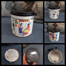 Vintage Scatola latta Decorativa Caffè Anni 50 60 Carraro Pagani