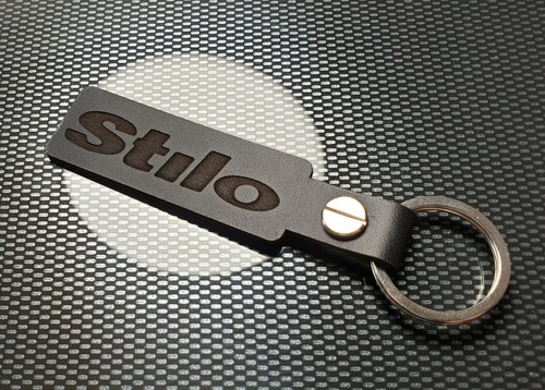 Stilo pelle nero portachiavi - pelle,