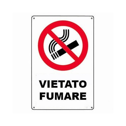 Cartello vietato fumare - vietato,