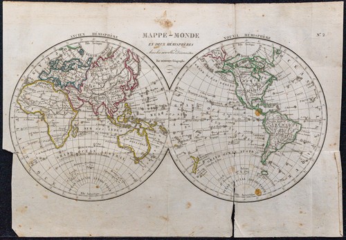 1828 mappe mondo in - 1828,
